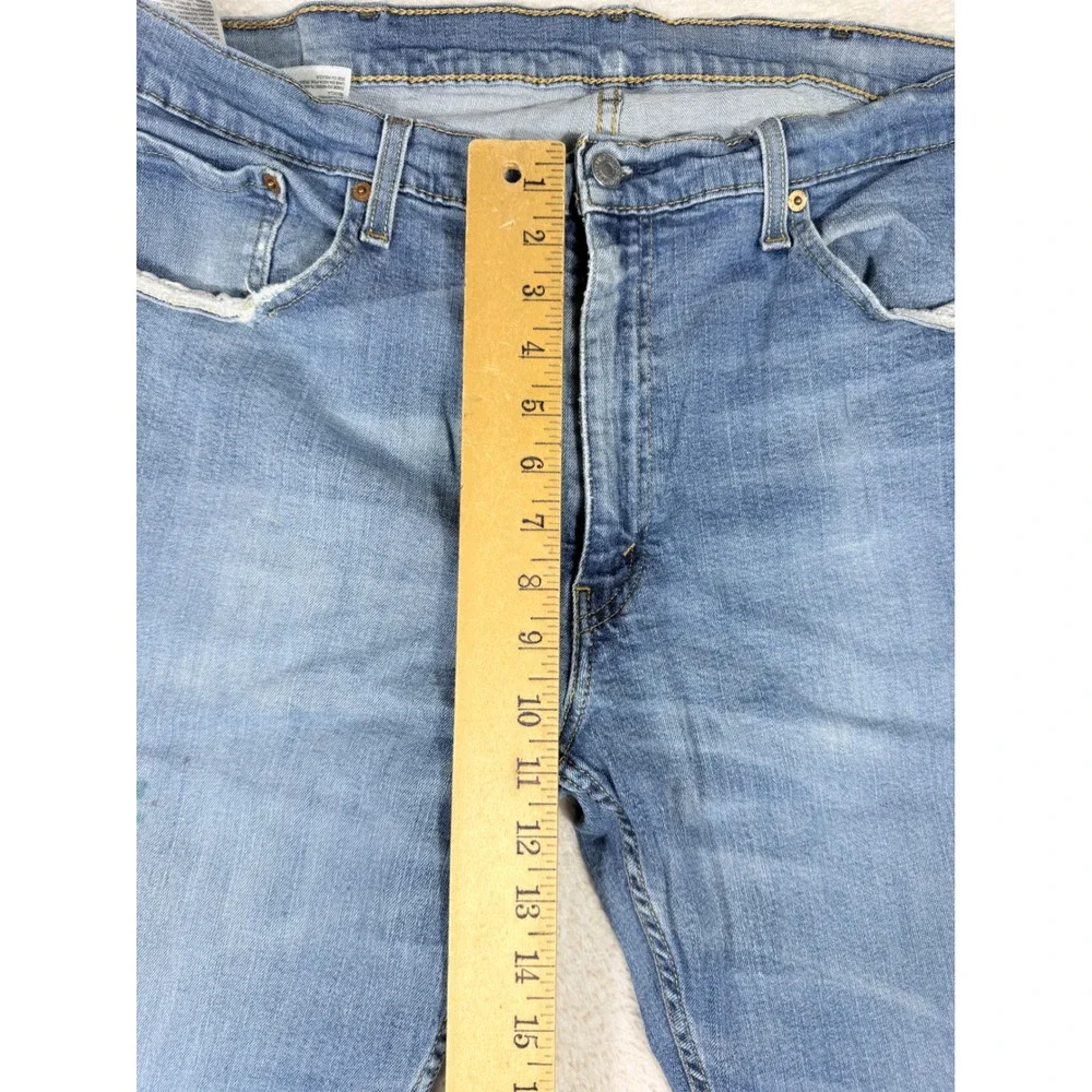 Levis 559 Relaxed Straight Jeans Mens 38x32 Light Wash Blue Good Denim Pants